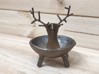 Handmade Metal Reindeer Candlestick: Christmas Decoration