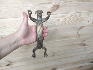 Hand Forged Dog Door Handle: Metal Barn Door Hardware