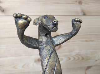 Hand Forged Dog Door Handle: Metal Barn Door Hardware