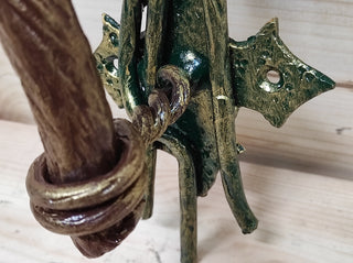 Hand Forged Daisy Flower Door Handle - Metal Floral Decor
