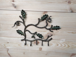 Hanger hallway, metal coat rack, Handmade coat hanger, Acorns