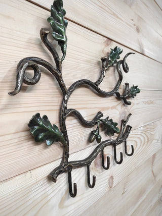 Hanger hallway, metal coat rack, Handmade coat hanger, Acorns