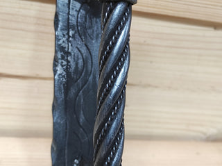 Hand Forged Iron Door Handle: Rustic Barn Door Decor