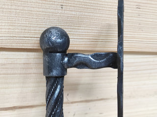 Hand Forged Iron Door Handle: Rustic Barn Door Decor