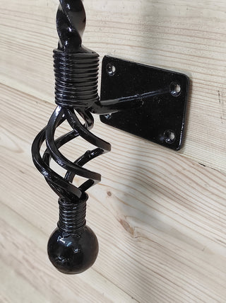 Hand Forged Wrought Iron Door Handle: Barn Door Decor