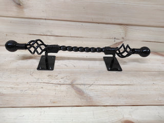 Hand Forged Wrought Iron Door Handle: Barn Door Decor
