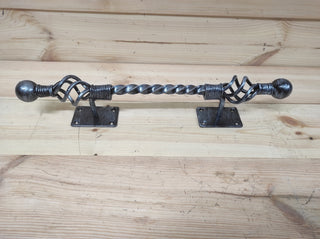 Hand Forged Wrought Iron Door Handle: Barn Door Decor
