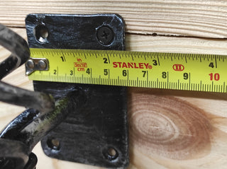Hand Forged Wrought Iron Door Handle: Barn Door Decor