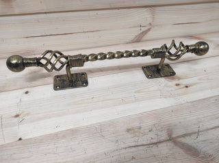 Hand Forged Wrought Iron Door Handle: Rustic Barn Decor