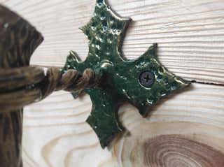 Hand Forged Barn Door Handle: Rustic Metal Hardware