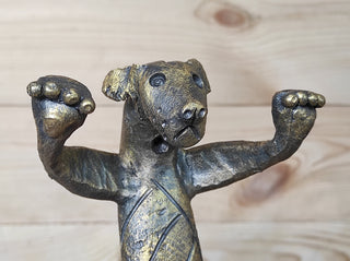 Hand Forged Dog Door Handle: Metal Barn Door Hardware