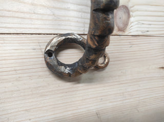 Hand Forged Cobra Barn Door Handle: Metal Gate Hardware