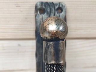 Hand Forged Barn Door Handle: Rustic Metal Door Pull