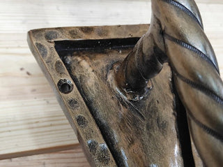 Hand Forged Wrought Iron Wall Sconce: Medieval Viking Torch Lamp