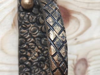 Hand Forged Snake Door Handle: Metal Barn Door Pull