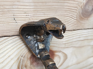 Hand Forged Cobra Barn Door Handle: Metal Gate Hardware