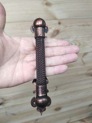 Hand Forged Rustic Barn Door Handle: Medieval Gate Hardware