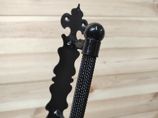 Hand Forged Barn Door Handle: Rustic Medieval Gate Hardware