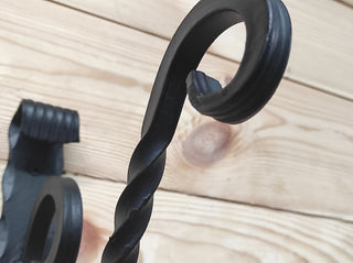 Black Plant Hanger Hook: Handmade Metal Wall Bracket