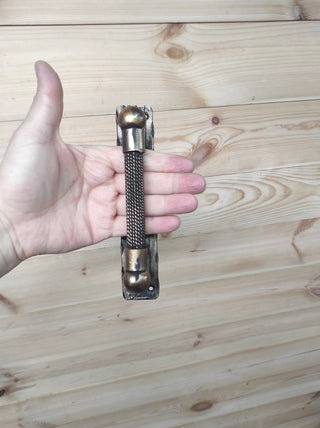 Hand Forged Barn Door Handle: Rustic Metal Door Pull