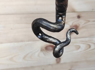 Hand Forged Cobra Door Handle: Metal Barn Door Pull