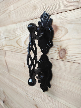 Door handle, Black metal door handle, Barn door handle, Forged iron door handles, Wrought iron door pull