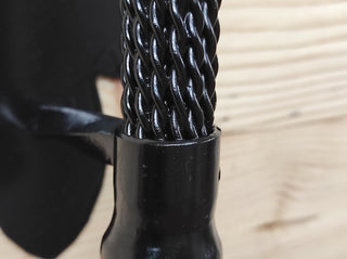 Hand Forged Iron Door Handle: Black Metal Barn Door Pull