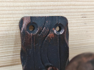 Hand Forged Iron Door Handle: Rustic Barn Door Decor