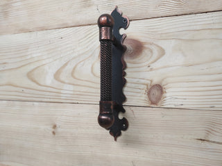 Barn door handle, gate handle. Rustic, medieval hand forged handle