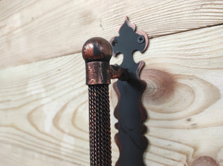 Hand Forged Rustic Barn Door Handle: Medieval Gate Hardware
