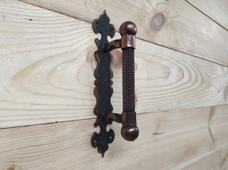 Hand Forged Rustic Barn Door Handle: Medieval Gate Hardware