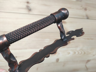 Hand Forged Rustic Barn Door Handle: Medieval Gate Hardware