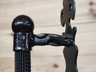 Hand Forged Barn Door Handle: Rustic Medieval Gate Hardware