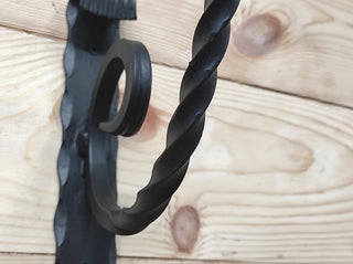 Black Plant Hanger Hook: Handmade Metal Wall Bracket