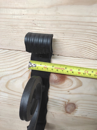 Black Plant Hanger Hook: Handmade Metal Wall Bracket