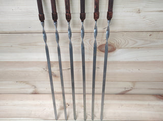 Grilling gift, Grilling set, Kebab skewers, Grilling tools, Hand forged, Cookware for camping, Grill utensils, Iron gifts, Husband gift