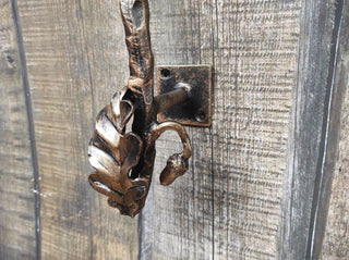 Door handle, Wrought iron handle, Hand forged handle, Front Door handle, Bird, Branch, Barn door handle, Door pull