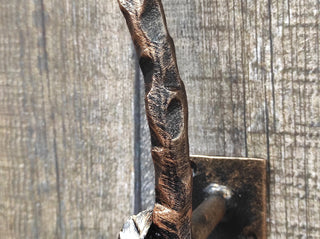 Door handle, Wrought iron handle, Hand forged handle, Front Door handle, Bird, Branch, Barn door handle, Door pull