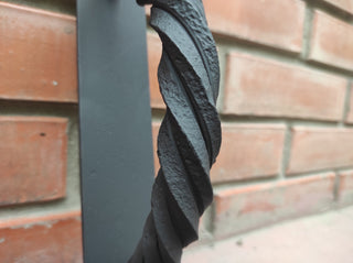 Hand Forged Horse Door Handle: Wrought Iron Barn Decor