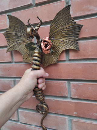 Dragon door handle, door handle, metal handle, hand forged handle, barn door handle, door decor, wrought hardware, metal forged handle