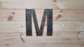 Metal Letter Sign: Custom House Number, Personalized Wall Decor (14 inch)