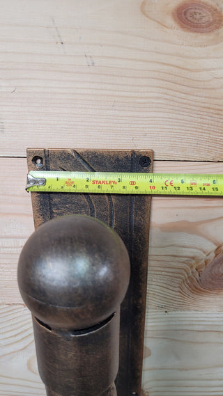 Hand Forged Steel Door Handle: Wrought Iron Barn Door Decor