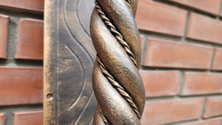 Hand Forged Steel Door Handle: Wrought Iron Barn Door Decor