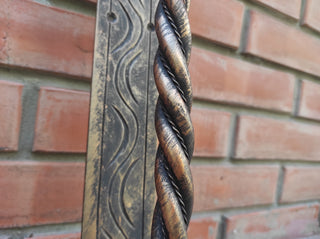 Hand Forged Steel Door Handle: Wrought Iron Barn Door Decor