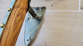 Hand Forged Medieval Wall Sconce: Viking Torch Lantern