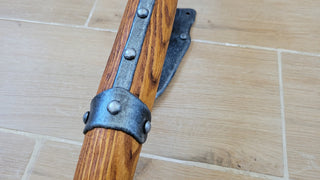 Hand Forged Wrought Iron Wall Sconce: Medieval Viking Torch Lantern