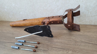 Hand Forged Wrought Iron Wall Sconce: Viking Medieval Torch