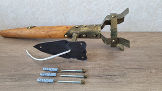 Hand Forged Medieval Wall Sconce: Viking Torch Lantern