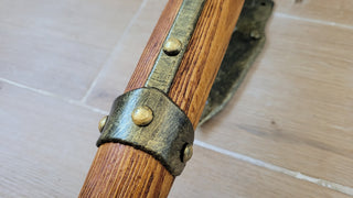 Hand Forged Medieval Wall Sconce: Viking Torch Lantern