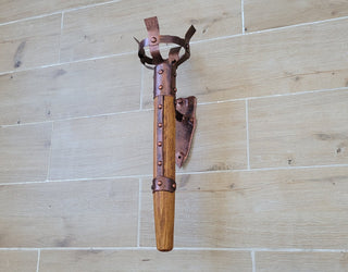 Hand Forged Wrought Iron Wall Sconce: Viking Medieval Torch